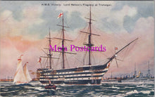 Load image into Gallery viewer, Naval Postcard - H.M.S.Victory. Lord Nelson&#39;s Flagship at Trafalgar    SW15082
