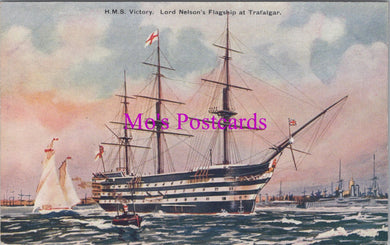 Naval Postcard - H.M.S.Victory. Lord Nelson's Flagship at Trafalgar    SW15082