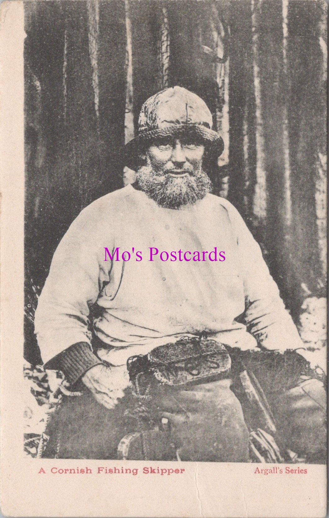 Cornwall Postcard - A Cornish Fishing Skipper   SW15098