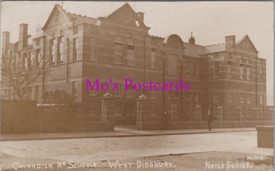 Lancashire Postcard - Cavendish Road Schools, West Didsbury  HM685