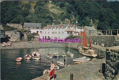 Devon Postcard - Clovelly Harbour, The Red Lion Hotel  SW16212