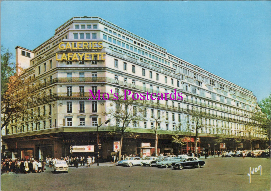 France Postcard - Paris, Bd Haussmann, Galeries Lafayette  SW16222