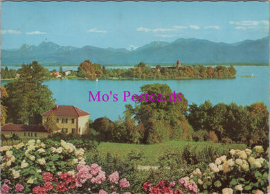 Germany Postcard - Die Fraueninsel im Chiemsee Mit Chiemgauer Alpen SW16278