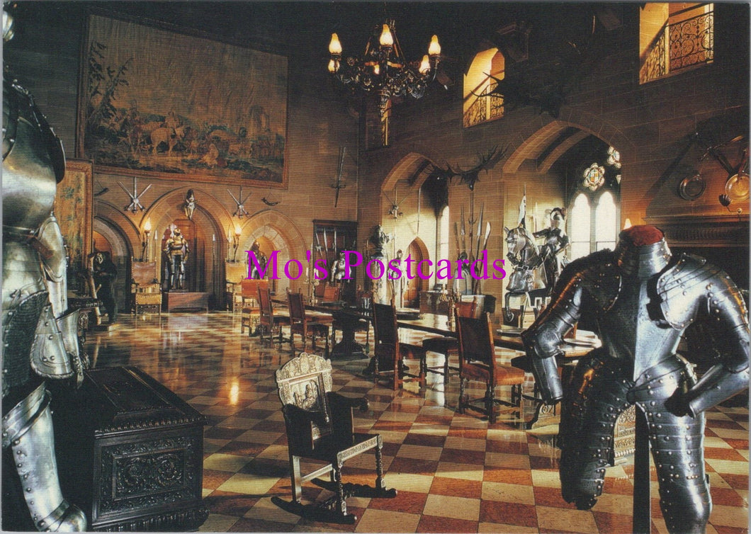 Warwickshire Postcard - Warwick Castle, The Great Hall   SW16481