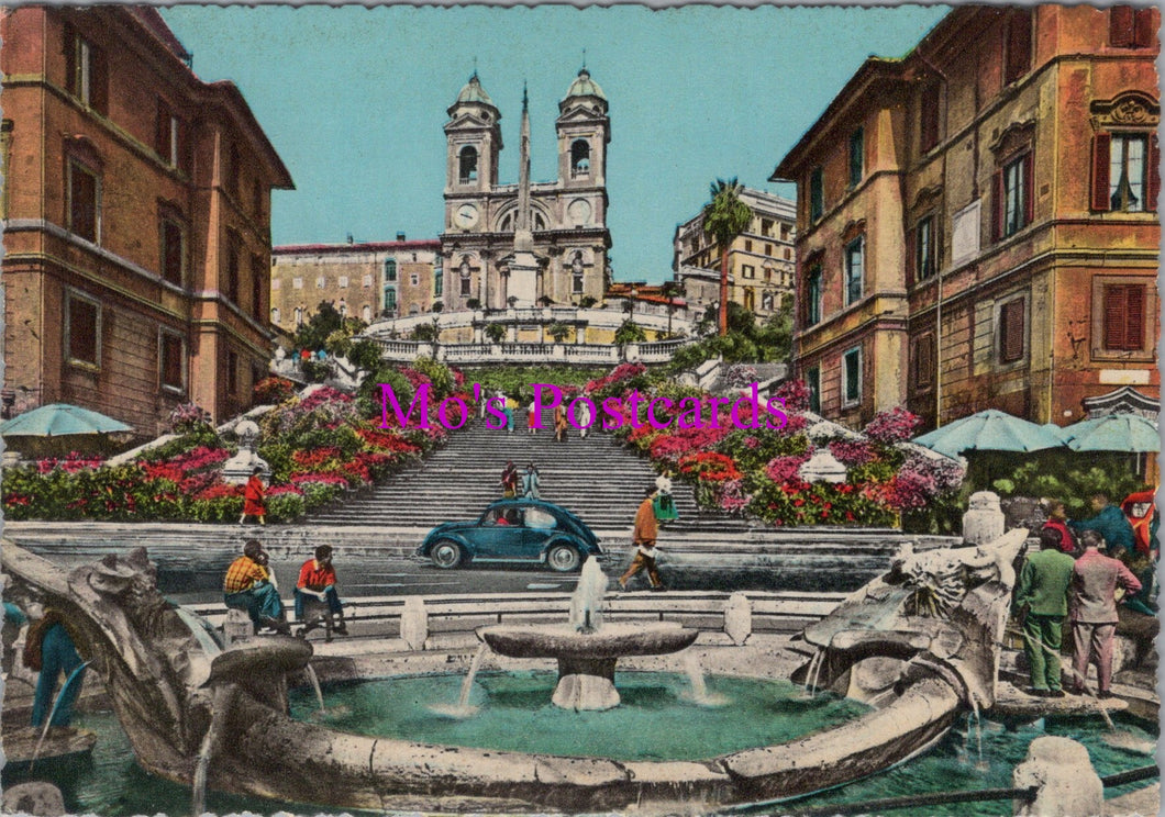 Italy Postcard - Rome, Trinita Dei Monti Church SW15226