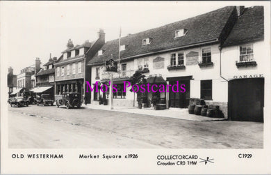 Kent Postcard - Westerham Market Square c1926 - SX307