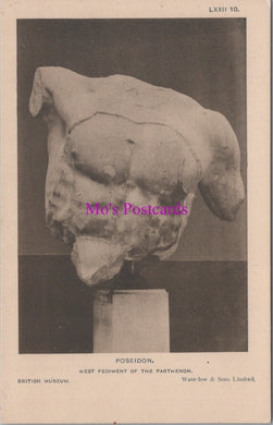 British Museum Postcard - Poseidon, West Pediment of The Parthenon  SW17572