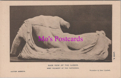 British Museum Postcard - Back View of The Ilissos, West Pediment of The Parthenon  SW17573