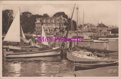 Suffolk Postcard - Oulton Broad, General View  SX452