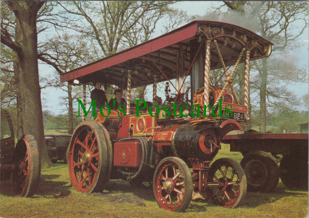 Traction Engine Postcard - Burrell Showman's Engine 4 NHP -  SW13648