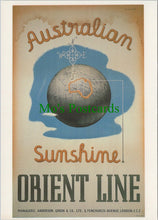 Load image into Gallery viewer, Advertising Postcard - Australian Sunshine, The Orient Line SW13702
