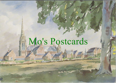 Sussex Postcard - St Hugh's Charterhouse Watercolour SW13704