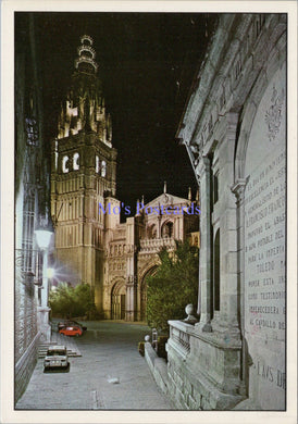 Spain Postcard - Toledo Typical Street and Cathedral Tower  SW14050