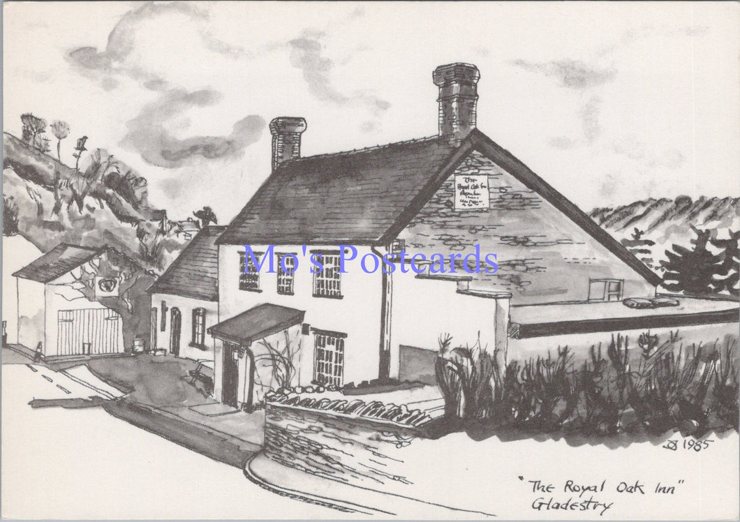 Wales Postcard - The Royal Oak Inn, Gladestry  SW14147