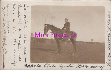 Ancestors Postcard - Plymouth Man Sat on a Horse   SW15632