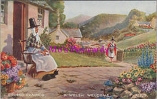 Load image into Gallery viewer, Fashion Postcard - A Welsh Welcome, Welsh National Costume   SW15633
