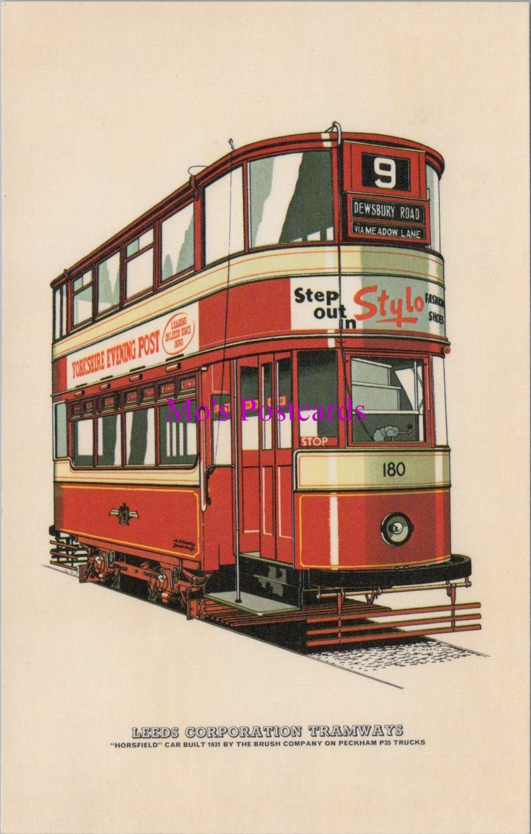 Transport Postcard - Leeds Corporation Tramways  SW15642