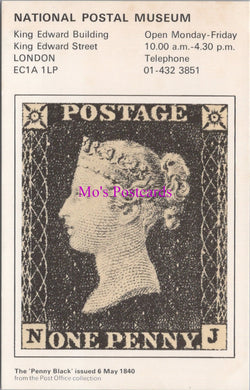 National Postal Museum Postcard - The 'Penny Black' Stamp SW15651