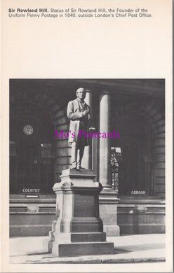 National Postal Museum Postcard - Sir Rowland Hill Statue  SW15652