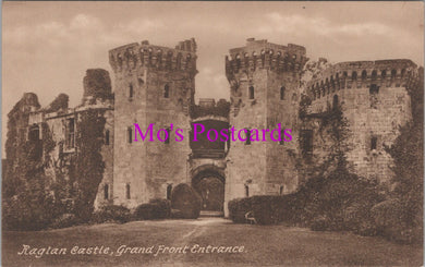 Wales Postcard - Raglan Castle, Grand Front Entrance  SW15316