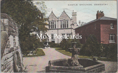 Shropshire Postcard - Castle Grounds, Oswestry SW16565