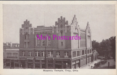 America Postcard - Masonic Temple, Troy, Ohio    HM440