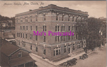 Load image into Gallery viewer, America Postcard - Masonic Temple, New Castle, Pennsylvania  HM442

