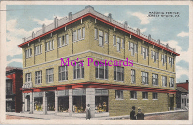 America Postcard - Masonic Temple, Jersey Shore, Pennsylvania HM447