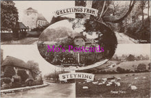 Load image into Gallery viewer, Sussex Postcard - Greetings From Steyning   HM540
