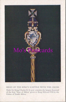 Royalty Postcard - Head of The King's Sceptre With The Cross  HM273