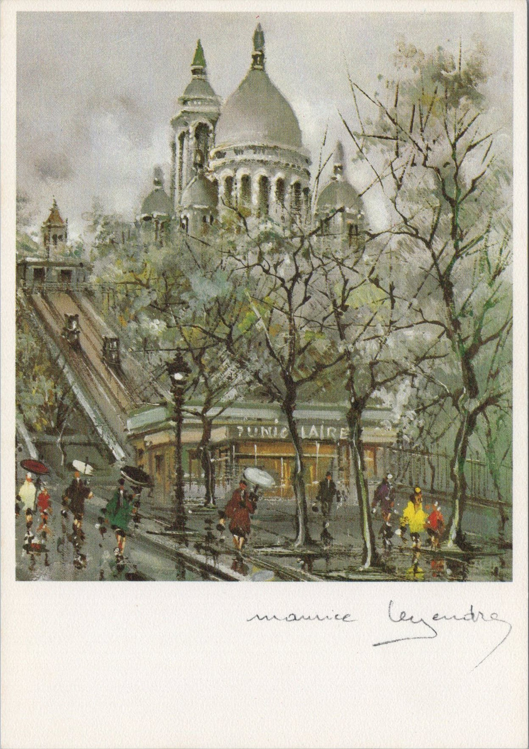 France Postcard - Paris, Sacre-Coeur, Artist Maurice Legendre  SW15663