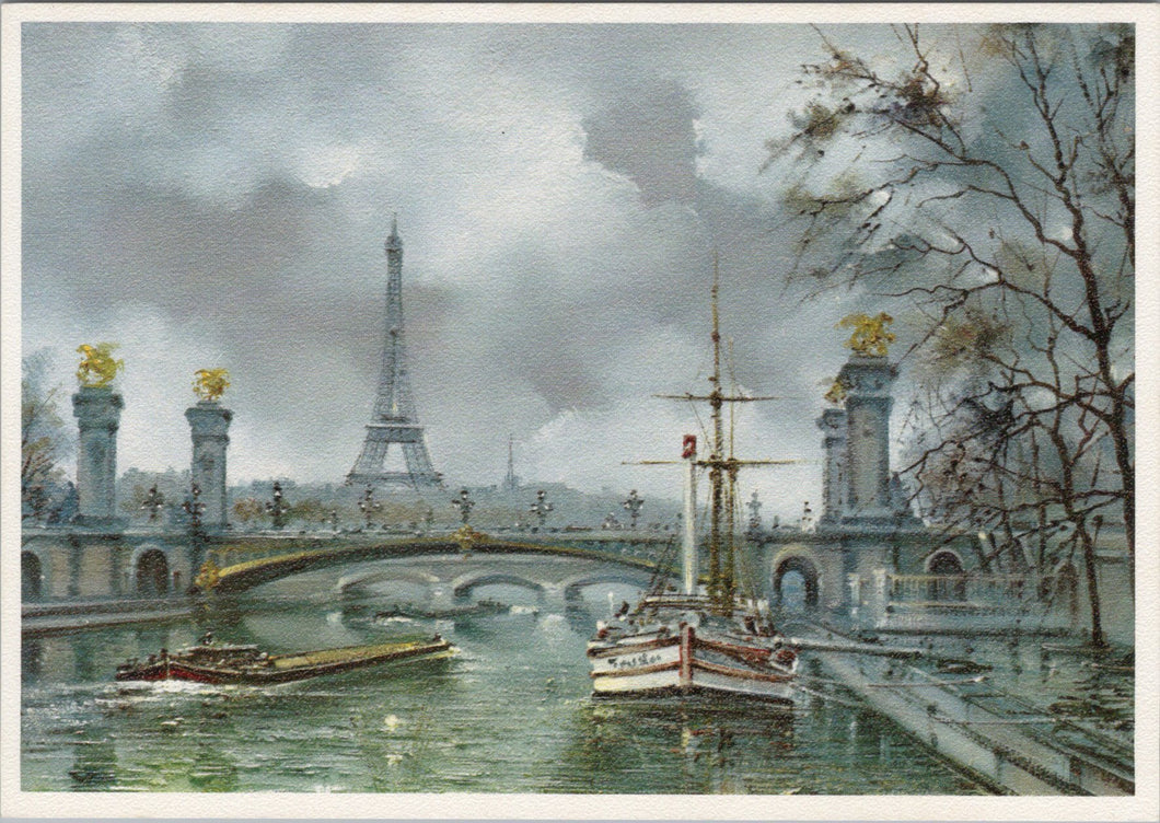 France Postcard - Paris, Tour Eiffel, Artist Maurice Legendre  SW15670