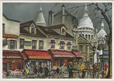 France Postcard - Paris, Place Du Tertre Et Les Peintres, Artist Maurice Legendre  SW15675