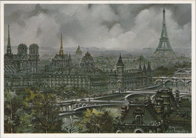 France Postcard - Paris, Vue Panoramique, Artist Maurice Legendre  SW15676