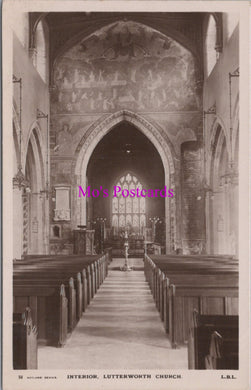 Leicestershire Postcard - Lutterworth Church Interior   SW16794