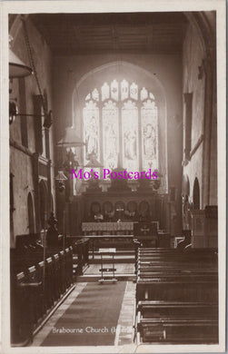 Kent Postcard - Brabourne Church Interior   SW16795