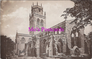 Yorkshire Postcard - Pontefract, All Saint's Church   SW16797