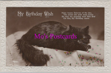 Greetings Postcard - My Birthday Wish, Black Cat  SW16801