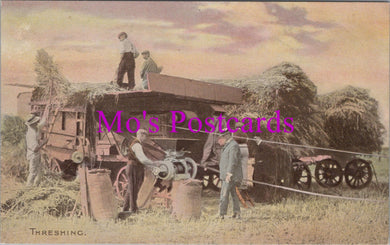 Agricultural Postcard - Farming, Threshing Machine SW14761