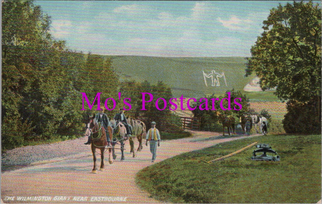 Sussex Postcard - The Wilmington Giant, Near Eastbourne  SW14767