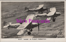 Load image into Gallery viewer, Military Aviation Postcard - R.A.F. &quot;Hinds&quot; in Flight Formation  SW14782
