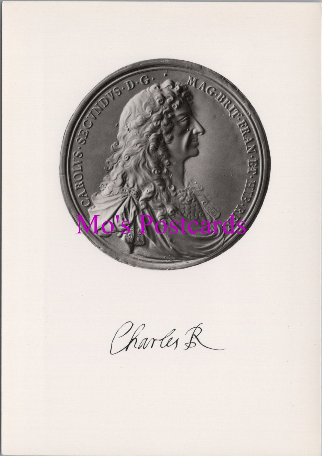 British Museum Postcard - Charles II Medal Commemorating The Restoration SW15249