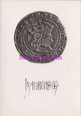 British Museum Postcard - Henry VII Silver Groat c1500 - SW15250