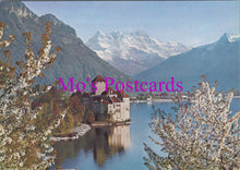 Load image into Gallery viewer, Switzerland Postcard - Castle of Chillon and Dents-Du-Midi SW15274
