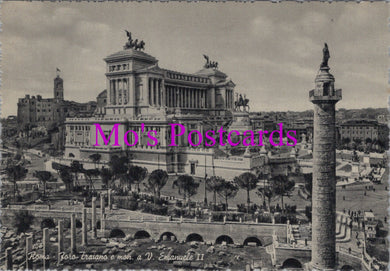 Italy Postcard - Rome, The Vittorio Emanuel II Monument and Trajan Forum  SW15286