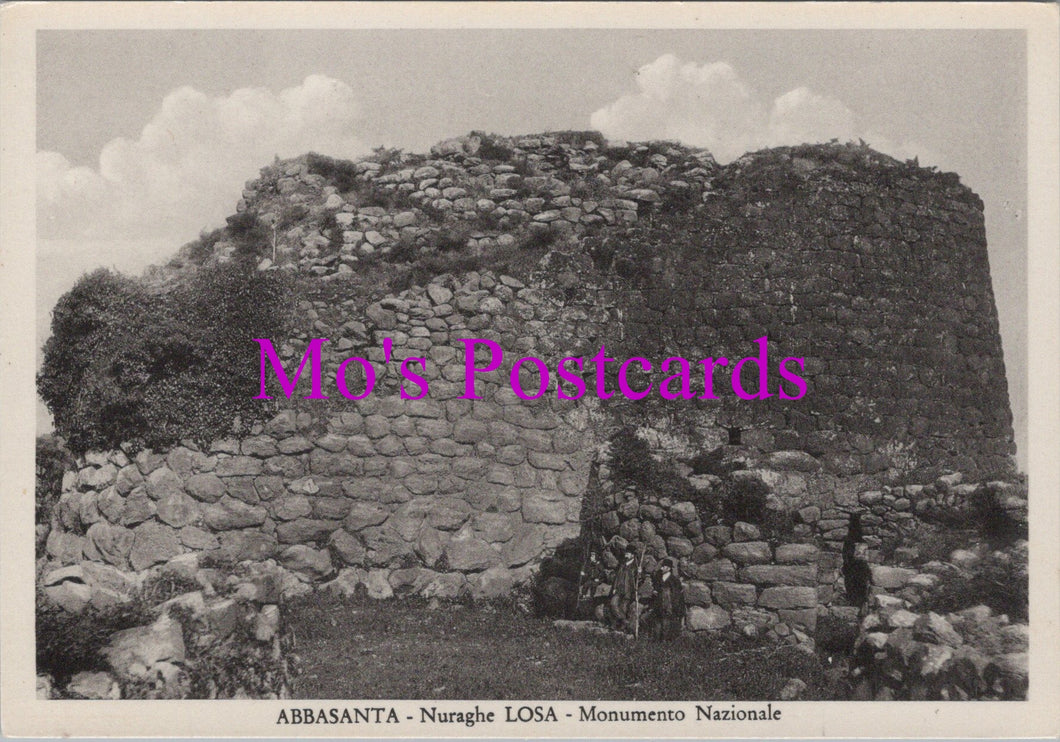 Italy Postcard - Abbasanta, Nuraghe Losa, Monumento Nazionale SW15306