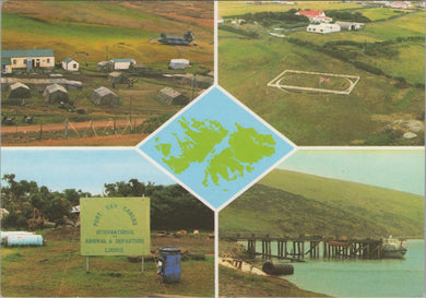 Falkland Islands Postcard - Port San Carlos Settlement  SW15727