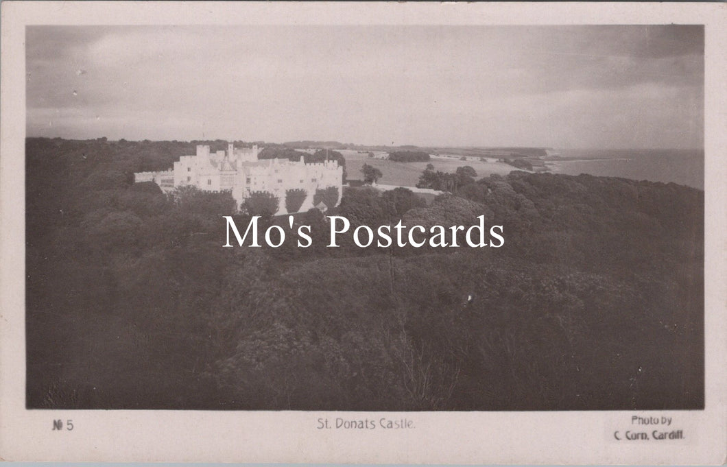 Wales Postcard - St Donats Castle   SW15341