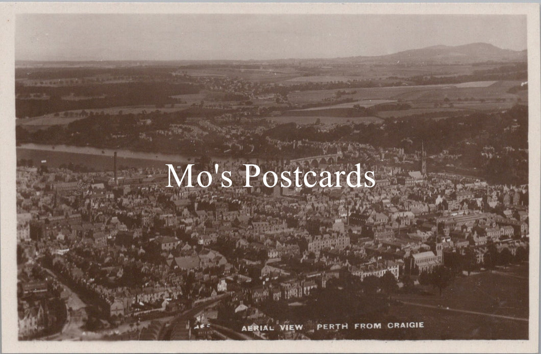 Scotland Postcard - Aerial View of Perth From Craigie SW15554