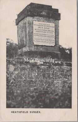 Sussex Postcard - Heathfield, Jack Cade Monument    SW15694